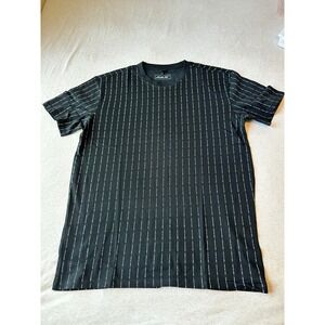Mister Tee Mens I Hate You‎ Pinstripe Graphic T-Shirt Black MTUS093 Size L
